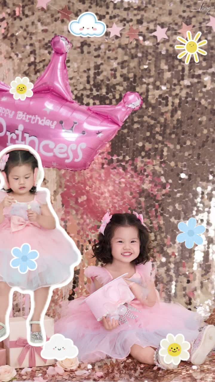 Bộ ảnh sinh nhật công chúa nhỏ — 13 giây lướt hết cả buổi chụp