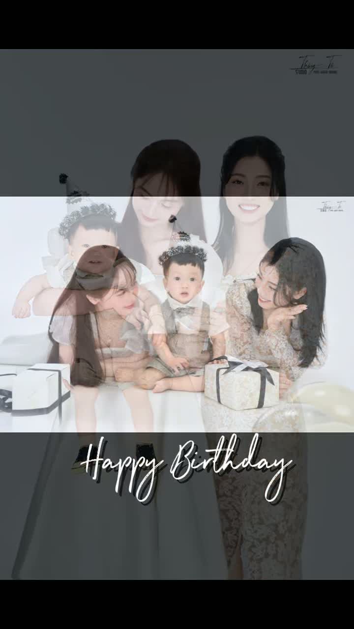 Happy Birthday tuổi lên 1 — từ chiếc nón giấy đến bộ ảnh hoàn chỉnh