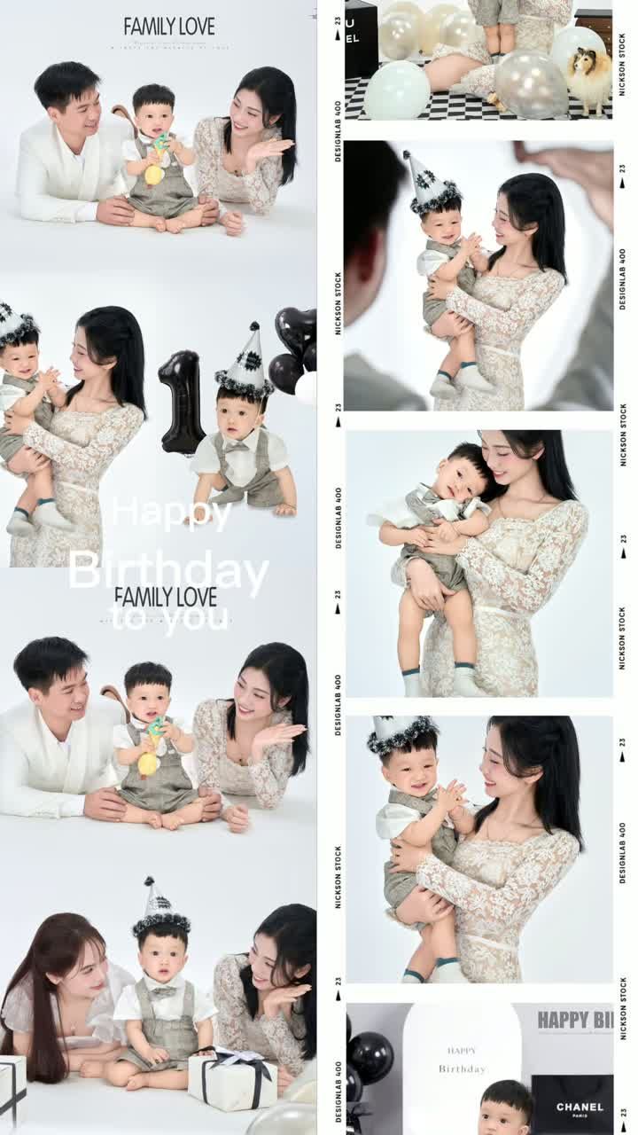 Happy Birthday tuổi lên 1 — bộ ảnh Family Love của một Gia Đình nhỏ
