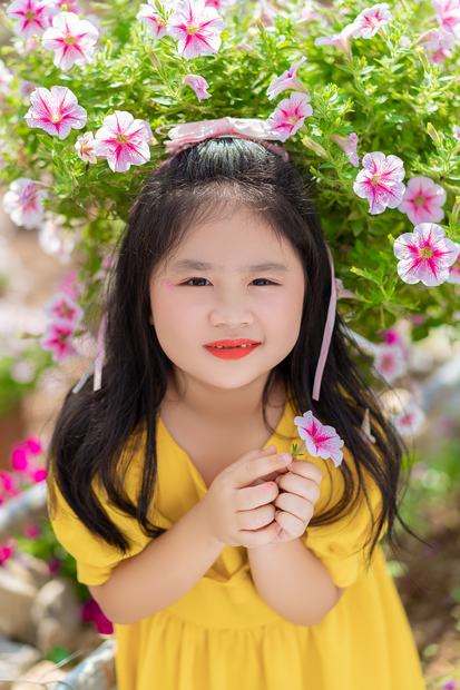 Ảnh gia đình chụp tại cánh đồng hoa và trang trại